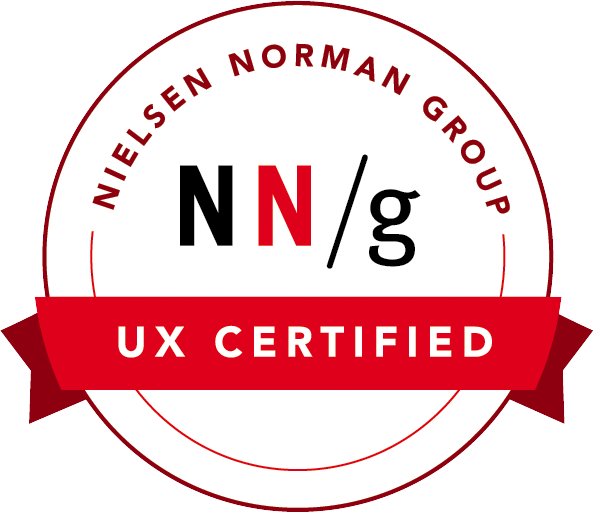 UX Certification Badge from Nielsen Norman Group